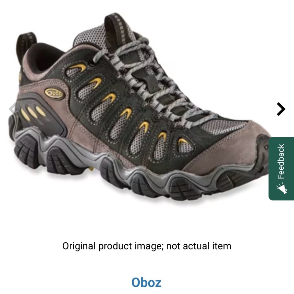 Oboz Sawtooth Low Men’s Size 10 Hiking Shoes